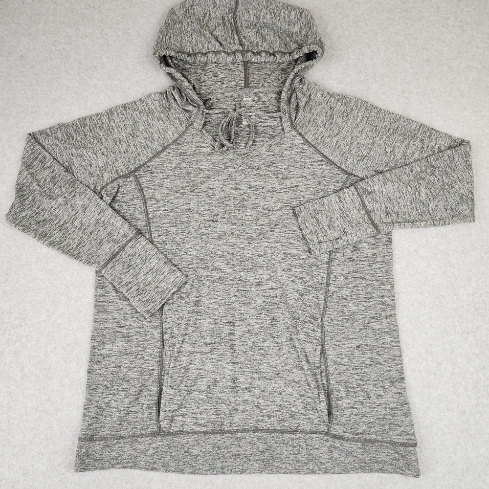 Aerie Just Add Leggings Gray Space‎ Dye Hoodie Thumbhole XL RN54485